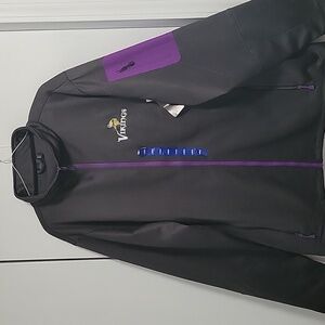 NFL Vikings Black and Purple Team Jacket